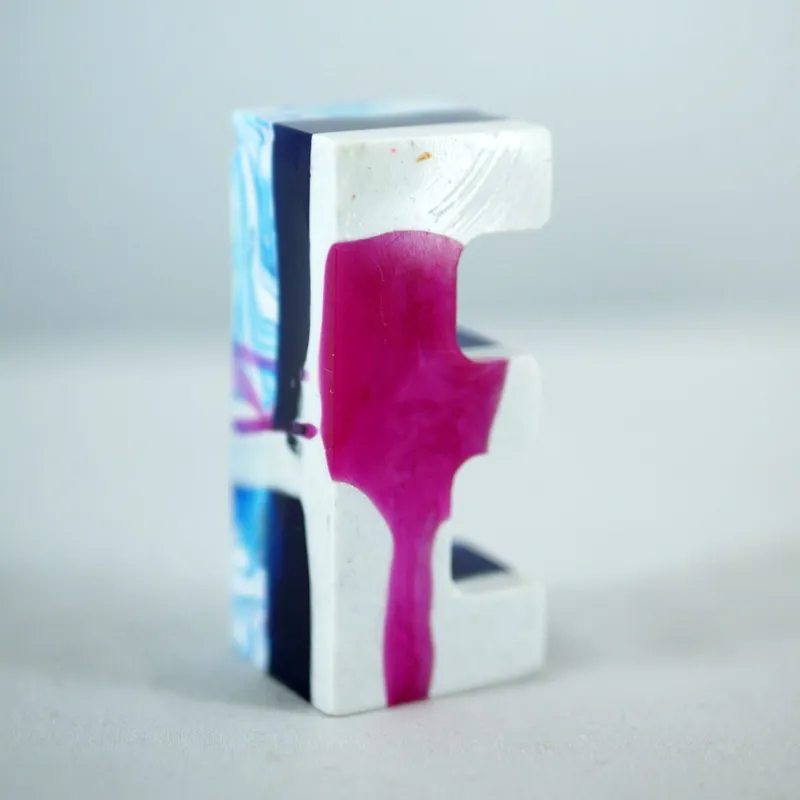 3D Fiberglass Resin Letters E